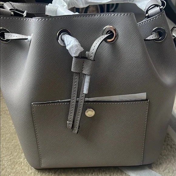 Michael Kors Gray Bucket Bag